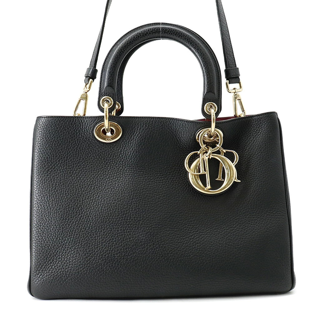 Christian Dior Handbag Dior Diorissimo leather black bag